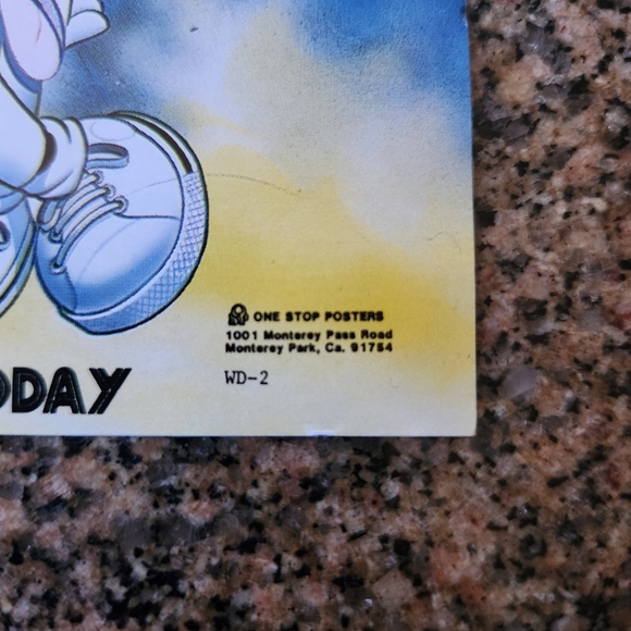 Vintage One Stop Posters 1986 Walt Disney Mickey "Evolution" & Friends Lot of 3 - Picture 6 of 16